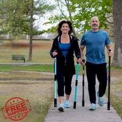 jetti Weighted Walking Stick Black Small