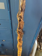 Natural Twisted Wooden Walking Hiking Stick Cane 50″