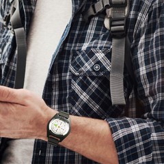 Wrist Compass with Fluorescent Dial Waterproof Compasses for Hiking Camping Tool