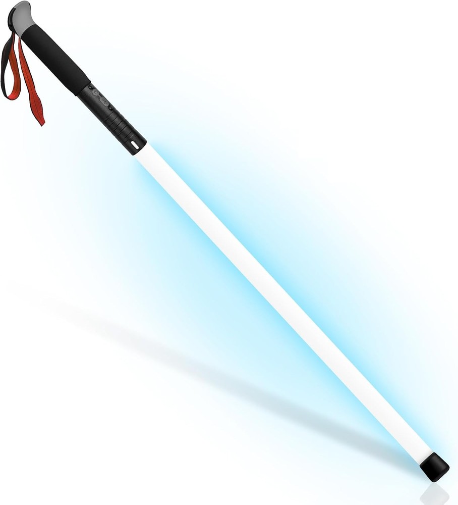 Aerospace Aluminum LED Hiking Pole – 40″ for Night Hiking, 2 Pack