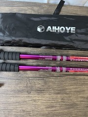 Aihoye Hiking Trekking Poles Purple Lightweight Antishock Backpacking GentlyUsed