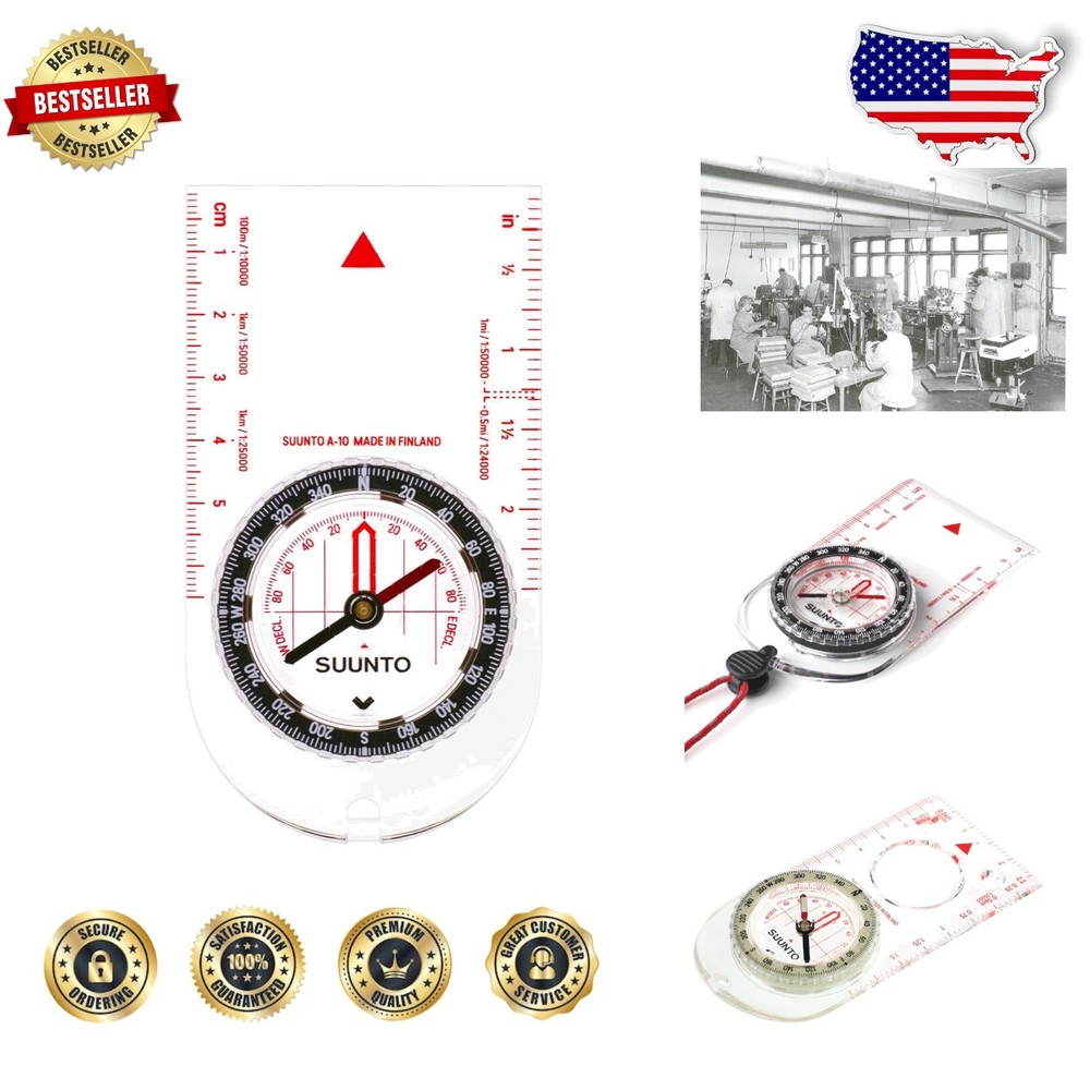 Northern Hemisphere Compass: A-30, Luminous, Accurate, Metric, High-Grade Steel