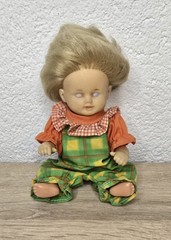 Toy doll, vinyl doll, Schildkröt Doll, 17 cm, collector’s original vintage
