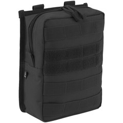 Brandit MOLLE Pouch Cross Zipper PALS Organizer Pocket Webbing Tactical Black
