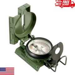 Cammenga Model 3H Tritium Lensatic Compass Olive Drab US Army Issue with Pouch