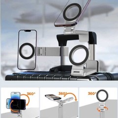 Portable Round Multi-Angle Adjustable Folding Magnetic Mobile Phone Holder NEW
