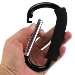 New 5 1/4 in Aluminum Carabiner Snap Hook w Soft Grip- Assorted Color