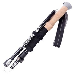 2x Trekking Poles 4-section Foldable Walking Hiking Sticks Anti-shock 7075 Alum