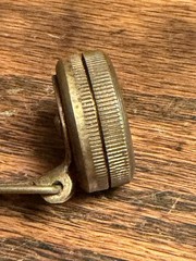 Vintage TRU-NORD Brass Clip On Compass V.E. Budlong Brainerd MN Working Order