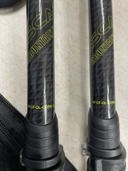 Cascade Mountain Tech Carbon Fiber Cork Grip Quick Lock Trekking Poles 2pk