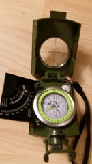 AOFAR Military Camo Compass Hiking, Lensatic Sighting Waterproof, Durable – NEW
