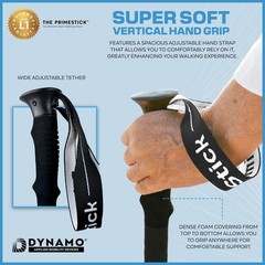 Lightweight Adjustable Walking Stick for Seniors – 1LB, All-Terrain Support