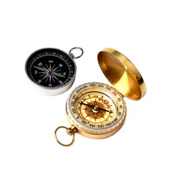 Brass Compass Camping Maps Classical Hiking Survival Tool Glow in the Dark