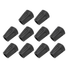 10pcs Walking Pole Rubber Tips Non-Slip Design For Hiking Safety