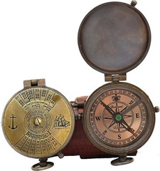 50 Years Calendar Compass, Gift for Husband, Anniversary, Wedding Gift for Him,