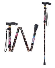 Folding Walking Sticks Aluminum Colorful Floral Walking Stick Folding Le…