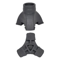 2Pcs Durable Crutch Tips Replacement Walking Pole Foot Covers Non Slip Black