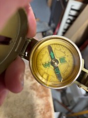 Engineer Directional Compass Metal w/ Magifier, Scouting Hiking Camping Hunting