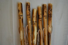 Bible Walking Stick + Cross Carving and “Micah 4:5” reference + Hiking Staff