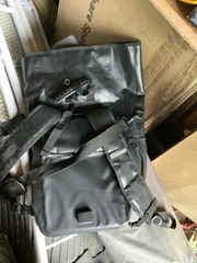 black leather 30L dry bag