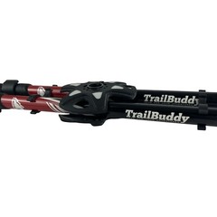 TrailBuddy Black/Red Collapsible Lightweight Hiking Trekking Poles 1 Pair NEW