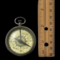 “GIRL SCOUT” Official Compass” – White Green Face