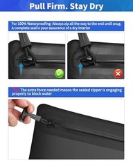 IPX8 Waterproof Document Bag: Submersible 1M / 30 Min for Business Travelers &