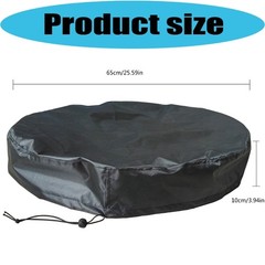 Outdoor Drum Lid Cover for 55 Gallon Openings in Coated Fabric