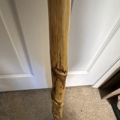 Handcrafted 45” TallWooden Walking Stick Hiking Cane Brown for Dirt Gravel