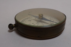 Brass Compasses 2 Handheld German N E S W Glass w Cover Lot Pair