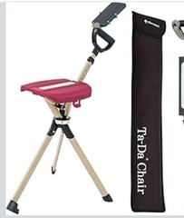 STEP2GOLD Ta-Da Chair Series 2 PRO – Portable Trekking Pole with Seat, Anti-Slip