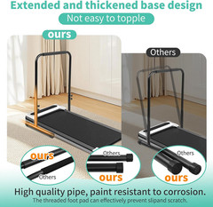 Adjustable 25″ Wide Handle Bar for Walking Pad with Phone Holder & Stability Fee