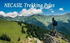 Set of 2 Necasil N83 Folding Trekking Poles 42″-51″.. 7075T6 Aircraft Grade Alum