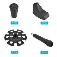 10Pcs Trekking Pole Tips Accessories Set Hiking Stick Tip Protectors Replacement