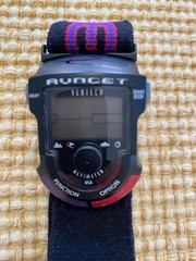 NOS 1990′ Avocet Vertech Ski Watch Altimeter Purple Teal Street Band New Battery