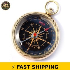 Trust in The Lord Engraved Compass with Wooden Box – Gift for All Occasions
