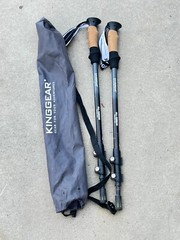 Set of King Gear All terrain Duralumin 7075 Trekking Poles 105-135CM … 68A