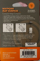 Waypoint Map compass navigate survival disaster emergency tactical UST GIFT
