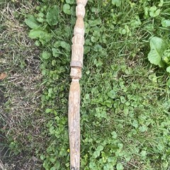Hand-Carved Wooden Walking Stick Cane w/ Animal Head Handle, Brown, Unisex