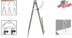 Portable 24-Inch Metal Compass for Professional Woodworking and Geometry Tasks
