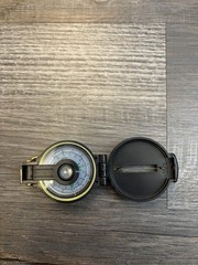 Lensatic Engineer Compass Vintage 60s 70s Navigation Tool Working