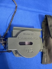 Cammenga Model 27 US Military Phosphorescent Lensatic Compass W Pouch 6/12/1977