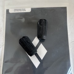 Black Diamond NEW Trekking Pole Tip Protectors, Black Rubber Tips—SHIPS IN 24 HR