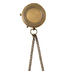 Antique Brass Flat compass with Leather Case engraved box Hiking camping Gift