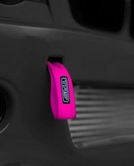 Fabric Tow Loop Strap Fixed Length for Front or Rear Bumper, High Pink
