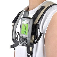 Backpack Tether for Garmin Handheld GPS – Spine Mount Adapter with Safety Cord