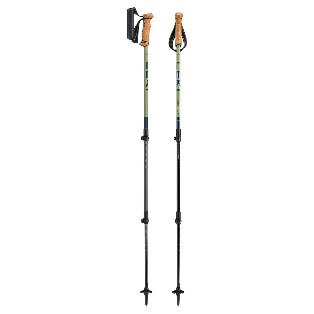 LEKI Legacy Lite Adjustable 90-125cm Green Poles (65621841C)