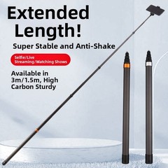For insta360 X4 Selfie Rod with Locking Mechanism Carbon Fiber 7 or 9 Section