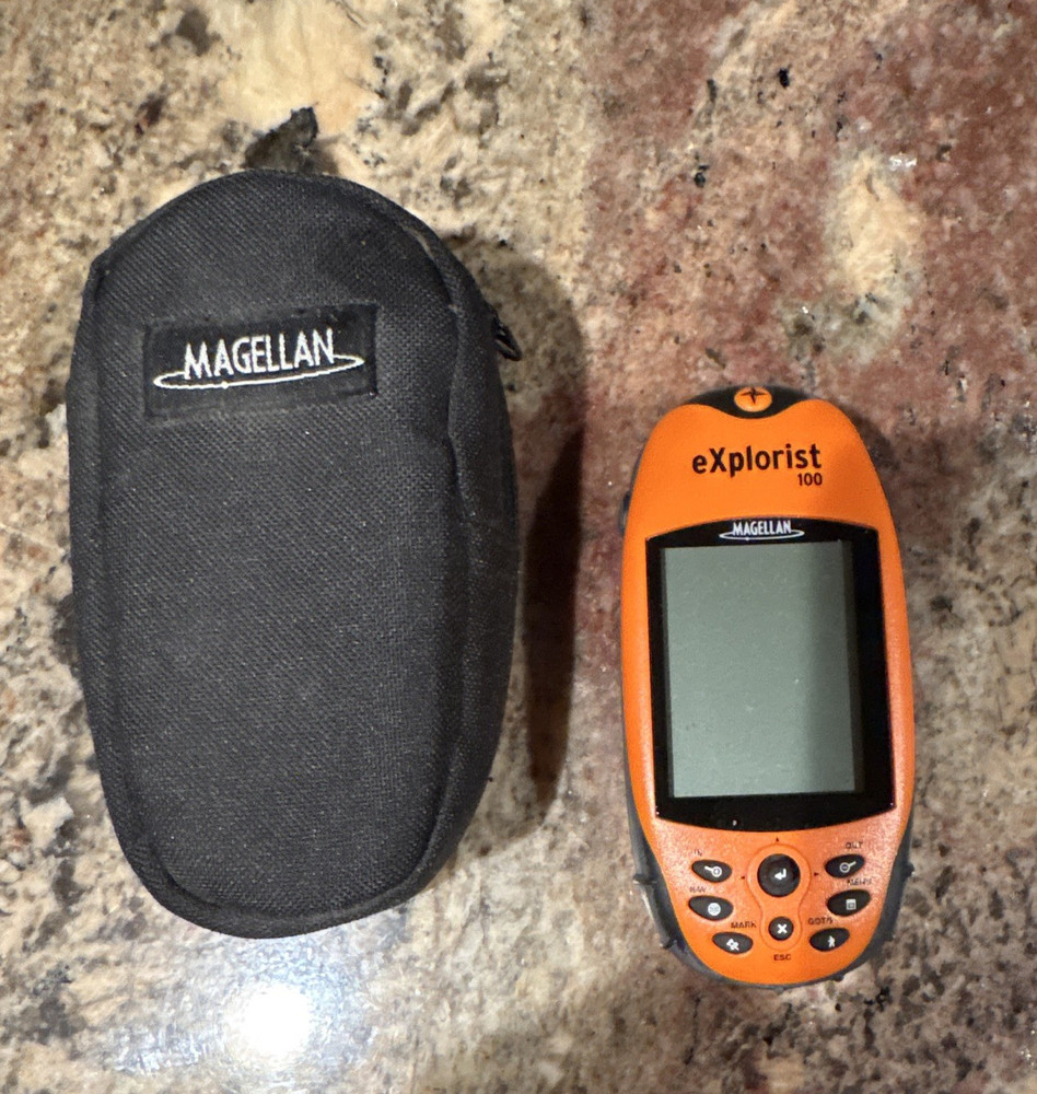 Magellan eXplorist 100 Hiking GPS Receiver Orange/Black w/ Carry Case