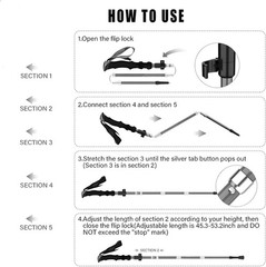 Travel-Friendly Ultralight Hiking Poles with Tungsten Tips – 2-Pack Convenience